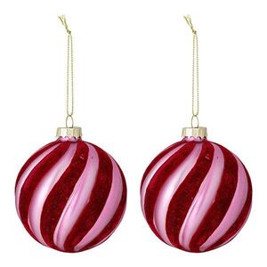 Üveg karácsonyfadísz készlet 2 db-os ø 8 cm Sayla – Bloomingville kép