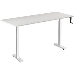 AlzaErgo Table ET3 Essential, fehér + asztallap, 160 × 80 cm, laminált, fehér tölgy kép