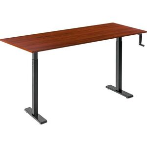 AlzaErgo Table ET3 Essential, fekete + asztallap, 160 × 80 cm, laminált, gesztenye kép
