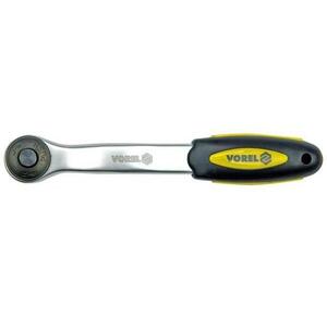 VOREL Racsnis hajtószár, 1/4", 150 mm, hajlított, CrV, 72 fog kép