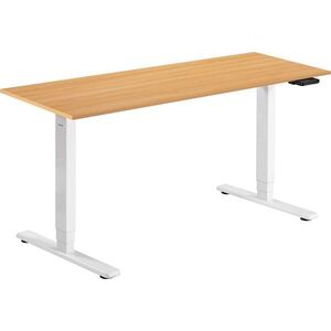 AlzaErgo Table ET1 Essential fehér + asztallap 160×80 cm tölgy laminált kép