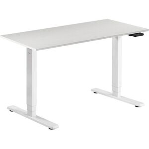 AlzaErgo Table ET1 Essential, fehér + asztallap, 120 × 80 cm, laminált, fehér tölgy kép