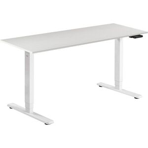 AlzaErgo Table ET1 Essential fehér + asztallap 160×80 cm laminált fehér tölgy kép
