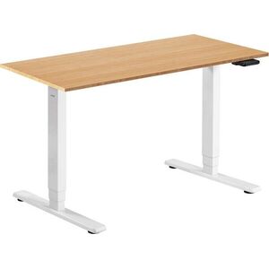 AlzaErgo Table ET1 Essential, fehér + asztallap, 120 × 80 cm, bambusz kép