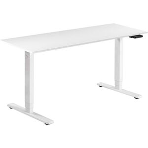 AlzaErgo Table ET1 Essential fehér + asztallap 160×80 cm laminált fehér kép