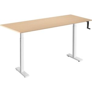AlzaErgo Table ET3 Essential, fehér + asztallap, 160 × 80 cm, laminált, nyírfa kép