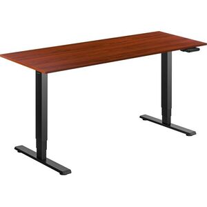 AlzaErgo Table ET1 Essential fekete + 160×80 cm laminált gesztenye asztallap kép