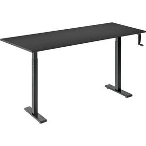 AlzaErgo Table ET3 Essential, fekete + asztallap, 160 × 80 cm, laminált, fekete kép
