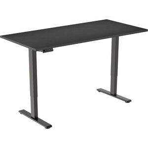 AlzaErgo Table ET2 Essential fekete + 120 × 80 cm-es fekete laminált asztallap kép