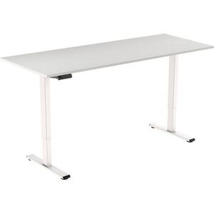 AlzaErgo Table ET2 Essential fehér + asztallap 160×80 cm laminált fehér tölgy kép