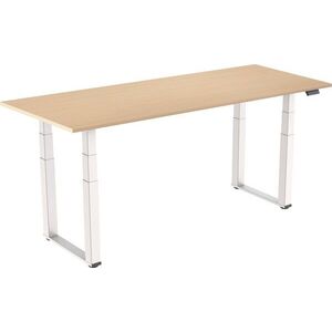 AlzaErgo Table ET7 Heavy Duty, fehér + asztallap, 160 × 80 cm, laminált, nyírfa kép