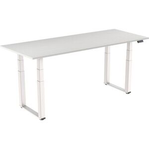 AlzaErgo Table ET7 Heavy Duty, fehér + asztallap, 160 × 80 cm, laminált, fehér tölgy kép