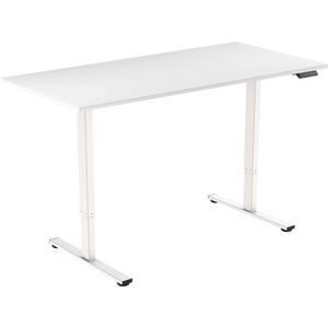 AlzaErgo Table ET2 Core - fehér + asztallap, 120 × 80 cm, laminált - fehér kép