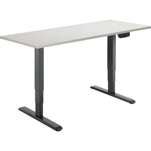 AlzaErgo Table ET1 NewGen fekete + TTE-03 160x80cm fehér tölgy asztallap kép