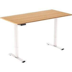 AlzaErgo Table ET2 Essential, fehér + asztallap, 120 × 80 cm, bambusz kép