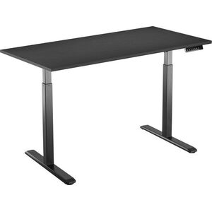 AlzaErgo Table ET2, fekete + asztallap, 120 × 80 cm, laminált fekete kép