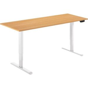 AlzaErgo Table ET1 NewGen fehér + 160×80 cm-es laminált tölgy asztallap kép