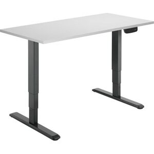 AlzaErgo Table ET1 NewGen, fekete + asztallap, 120×80 cm, laminált fehér kép
