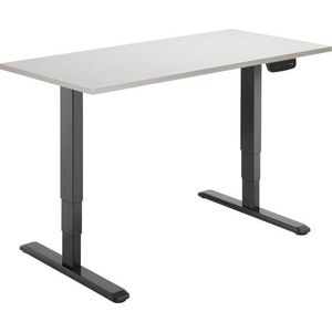 AlzaErgo Table ET1 NewGen, fekete + asztallap, 120×80 cm, laminált, fehér tölgy kép