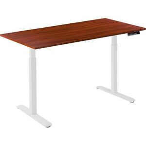 AlzaErgo Table ET2, fehér + asztallap, 120 × 80 cm, laminált gesztenye kép