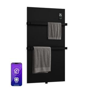 Klarstein BathRadiant Smart infravörös panel | 600 W | 10 m² | Érintőképernyős vezérlés és hangvezérlés kép