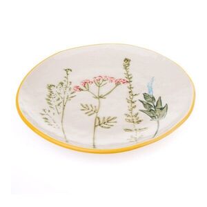 Fehér desszertes porcelán tányér ø 21 cm Flower Garden – Dakls kép