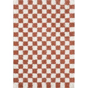 Krémszínű-terrakotta színű szőnyeg 160x230 cm Grida – ESTE kép
