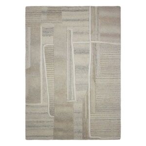 Szürkésbézs kézi szövésű gyapjú szőnyeg 140x200 cm Lira – Flair Rugs kép