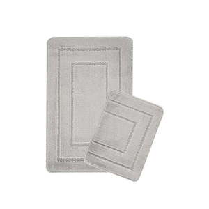 Világosszürke fürdőszobai kilépő szett 2 db-os 50x80 cm Cerceve – Foutastic kép