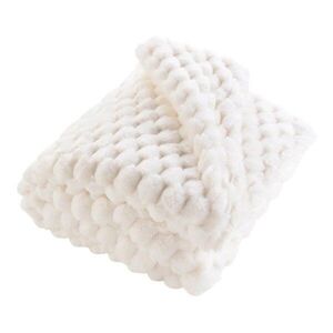 Krémszínű mikroplüss takaró 125x150 cm Frosty – douceur d'intérieur kép