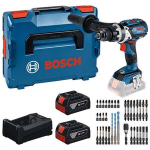 BOSCH Professional AKKU-s ütvefúró GSB 18V-110 C, bitkészlet, L-BOXX 0.615. A50.0E0 (2 × 5 Ah) kép