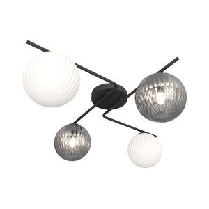 EMIBIG Mennyezeti lámpa AZURA 4xE14/10W/230V fekete/szürke/fehér 1397/4 kép
