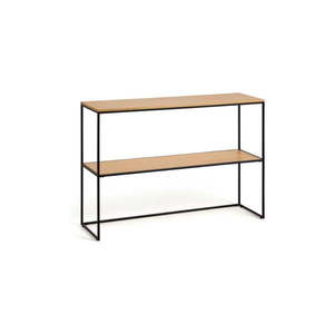 Konzolasztal tölgyfa dekorral 120x30 cm Yona - Kave Home kép