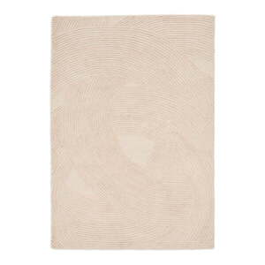 Krémszínű kézi szövésű gyapjú szőnyeg 160x230 cm Domm – Kave Home kép
