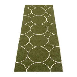 Sötétzöld kültéri-beltéri futószőnyeg 70x200 cm Boo Dark Olive – Pappelina kép