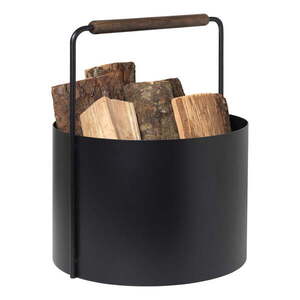 Fireplace fekete fém tűzifatartó kosár - Blomus kép