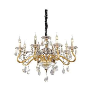 Ideal Lux - Csillár láncon NEGRESCO 8xE14/28W/230V átm. 73, 5 cm arany 087764 kép