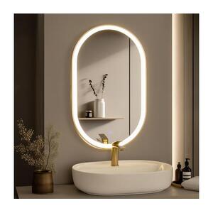 BRILAGI-LED Fürdőszobai tükör ERBA LED/25W/230V 50x80 cm arany IP44 CRI 90 fényerőszabályozható + CCT FG-MIR-0009-8050 kép