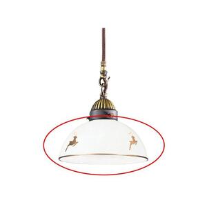 Kolarz 731.G150 - Pótüveg NONNA E27, Ø 20 cm, szarvasmintás rózsaarany 731.G150 kép