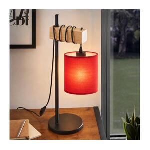 BRILAGI - Asztali lámpa NUBILA 1xE27/40W/230V barna/fekete/piros EG780173+BG1578 kép