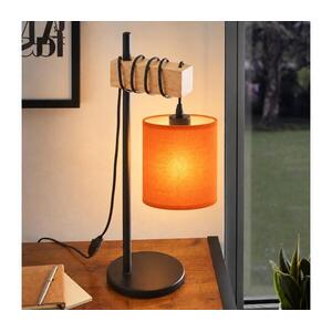 BRILAGI - Asztali lámpa NUBILA 1xE27/40W/230V barna/fekete/narancssárga EG780173+BG2453 kép