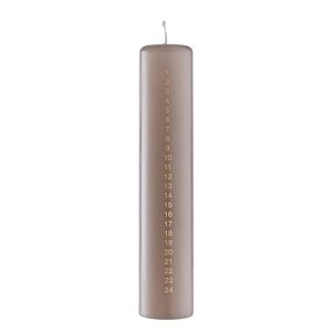 adventi számos gyertya 25 cm, barna kép