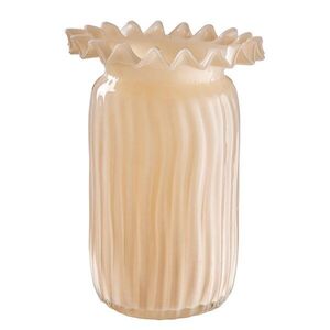 CREAM üveg váza 23 cm kép