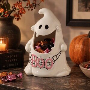 HALLOWEEN kerámia tartó , szellem kép