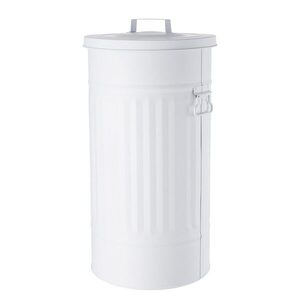 ZINC szemetesvödör/tárolóvödör, fehér 40 l kép