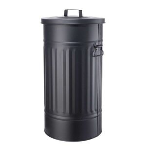 ZINC szemetesvödör/tárolóvödör, fekete 40 l kép