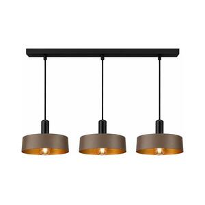 Keter Lighting HAKI kábelcsillár 3xE27/60W/230V barna/fekete 3741 kép