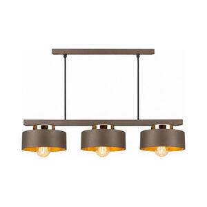 Keter Lighting Kábeles csillár IGNIA 3xE27/60W/230V barna/arany 3732 kép