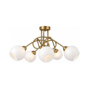 Keter Lighting Felületre szerelhető mennyezeti csillár BAROC 5xE14/40W/230V aranyszínű 3572 kép