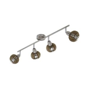 Briloner 2852-041 - Spotlámpa RETRO 4xE14/5, 5W/230V gumifa 2852-041 kép
